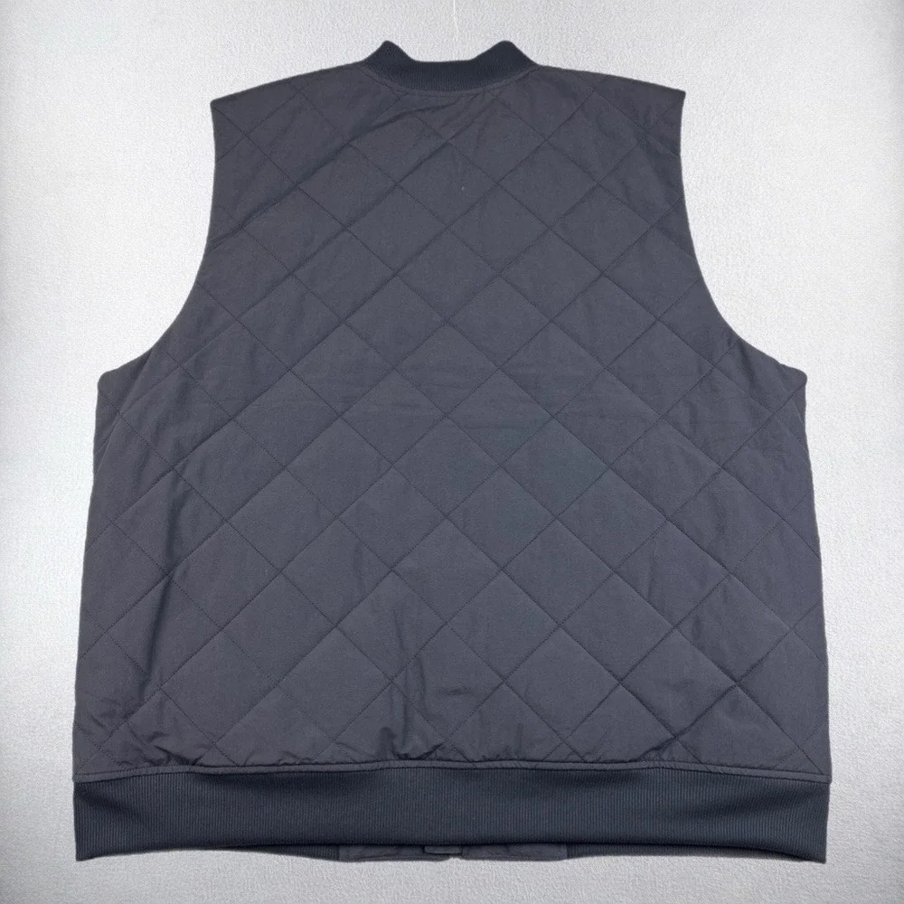 The North Face Quilted Vest Mens XL Cuchillo Sherpa Lined Insulated Jacket Blue